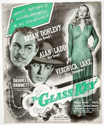 THE GLASS KEY (Original Pressbook Used to Promote the 1942 Alan  Ladd-Veronica Lake Film Noir)