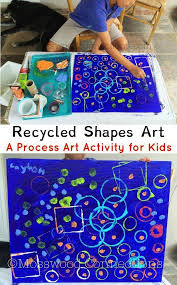 Sorry, the video player failed to load. Recycled Shapes Process Art Mosswood Connections Art Activities For Kids Preschool Art Projects Art For Kids