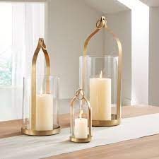 Priya Brass Lanterns Crate And Barrel Brass Lantern Brass Decor Candle Decor