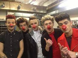 Thank you to all the people who sent us a picture!! Red Nose Day 1d One Direction Photos One Direction Red Nose Day