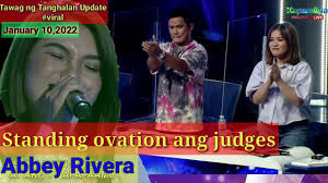 Abbey Rivera standing ovation Ang judges sa naging performance |Tawag ng  Tanghalan