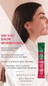 Did you know??, Mushrooms are found to reduce inflammation while serving as  an antioxidant, making it a key ingredient for those wanting to improve  their skin., Mushrooms are rich in antioxidants, ...