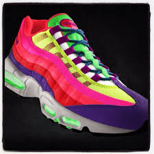 Rainbow Bright Air Max 95s Nike Runners Nike Neon Nike