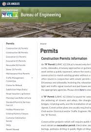 Mechanical hvac permits are required for any installation or modification of heating/cooling systems, smoke control systems, hood and ventilation. Faqs Construction A Permit Los Angeles Bureau Of Engineering Permit Manuals