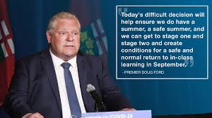 Ontario premier doug ford is expected to make the announcement at a news conference this afternoon at 4 p.m. 2ukzbpgxpgou0m