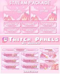 I Will Design Your Twitch Panels Screens And Overlays Overlays Cute Overlays Streamer Party Decorations