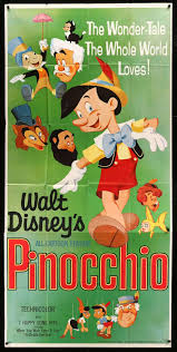 An upcoming 2021 animated musical. Pinocchio 1940 Original R62 Three Sheet Movie Poster Original Film Art Vintage Movie Posters
