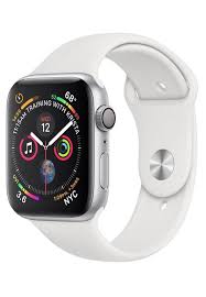 Apple Watch Series 4 44 Mm Silver Aluminum Case With White Sport Band Gps For Men Women Unisex Smart Watc Buy Apple Watch Smart Watch Apple Apple Watch Silver