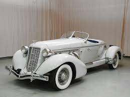 This 1935 Auburn 851 Supercharged Boattail Speedster Is Subtly Presented In Medium Grey With A Dark Grey Accent Blue Le Classic Cars Duesenberg Car Sweet Cars