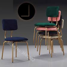 A chair for every occasion. Cheap Nordic Modern Dining Chairs Ins Makeup Chair Light Luxurious Restaurant Chair Pink Living Room Furniture Gold Metal Chair Dining Chairs Aliexpress