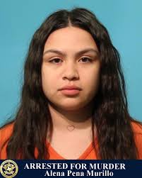 UPDATE 02/26/2023 @ 6:55PM Alena Nicole Pena Murillo is in custody. Murillo  arrived at the Brazoria County Detention Center to turn herself in for the  active Murder warrant. Murillo was taken in