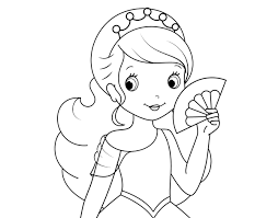Pin En Dibujos De Princesas Para Colorear