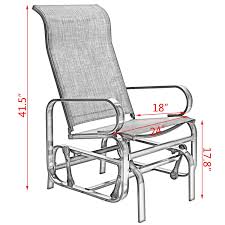 Artall Patio Sling Rocker Chair Outdoor Glider Rocking Lounge Chair All Weatherproof Grey Go To The Image Web Lin Rocker Chairs Outdoor Glider Outdoor Chairs