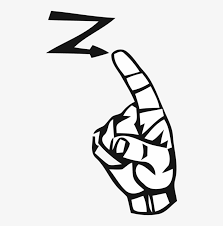 Learn how to sign words from around the home in sign language with tips from a deaf signing expert in this free sign language video series. American Sign Language British Sign Language Letter Z In Asl Png Image Transparent Png Free Download On Seekpng