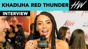 Josephine langford hero fiennes tiffin selma blair inanna sarkis shane paul mcghie pia mia khadijha red thunder dylan arnold samuel larsen jennifer beals peter gallagher. After Star Khadijha Red Thunder Spills About First Kiss Favorite Scene To Film Hollywire Video Dailymotion