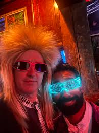 Informal gathering at ski house in Killington