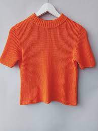 We make our best to describe every single item as realistic as possible. Knitted Crop Top For Summer Outfits Orange Knit Tee Cotton Knit Top Bohemian Top Summer Knit Top Crew Neck Top Orange Cropped Top Summer Knit Tops Knit Tees Knitted Tops