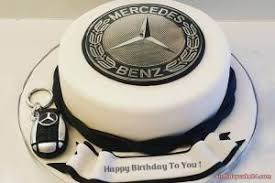 Birthday Cake Images With Name For Boy Mercedes Benz Birthday Cake With Name And Wishes Cars Birthday Cake Birthday Cakes For Men Birthday Cake For Brother