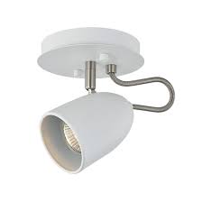 This can include everything from a classic chandelier to contemporary pendants where a bulb is set on the end of a steel bar. Project Source Ceiling Light 1 Light Steel Matte White Chrome Fs190610 1 Wh Rona