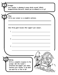 Teaching kids who canñññt read? Rumpelstiltskin Writing Worksheets Teaching Resources Tpt