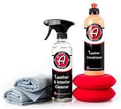 Adam S Leather Care Kit Leather Cleaner Leather Conditioner Car Cleaning Supplies Uv Protection For Int Leather Restoration Leather Kits Leather Interior