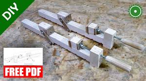 Then, use scrap wood across the top of the work, spaced 12 inches apart. Bar Clamps Making Dimensions Pdf Diy Wood Working Clamps Youtube