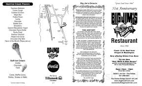 big jim s drive in restaurant menu in the dalles oregon restaurant menu in the dalles oregon
