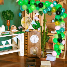 See more ideas about balloons, balloon decorations, balloon palm tree. Buy 128 Pieces Jungle Theme Party Decorative Balloons Confetti And 12 Tropical Palm Le At Affordable Prices Free Shipping Real Reviews With Photos Joom