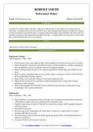 Interested in growing a career and fostering leadership. Boilermaker Resume Samples Qwikresume