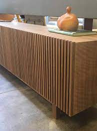 Athena Woodwork Natural Walnut Tv Holder And Media Credenza With Drawer In 2021 Credenza Design Furniture Living Room Tv Unit Designs