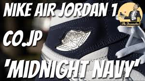 Nike Air Jordan 1 Retro High Og Co Jp Midnight Navy On Feet Review Youtube