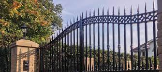 A gate is a functional outdoor doorway, but it can also be a bold artistic statement. Galvanised Garden Gates In Glasgow Abbey Gates