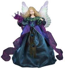 Peacock Angel Fiber Optic Christmas Tree Topper Angel Christmas Tree Topper Christmas Tree Toppers Lighted Christmas Tree Toppers