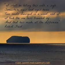 Kavey Eats Travel Quote Tuesday Robert Frost