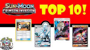 Sun and moon crimson invasion card list. Top 10 Pokemon Cards From Crimson Invasion Sun Moon Best Pokemon Cards Youtube