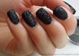 Black And Glitter Nails Love Life Lacquer Glitter Dip With Kkcenterhk Glitter Black Nails With Glitter Dipped Nails Nails