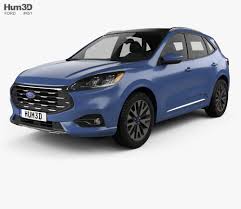 3d Model Of Ford Escape Titanium Cn Spec 2020 Ford Escape Ford 3d Model