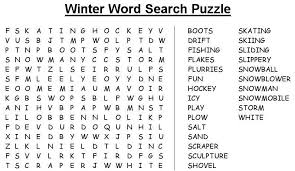 Browse this collection of free printable word search puzzles. Free Large Print Word Search Puzzles Winter Printable Pages Winter Words Word Search Printables Free Printable Word Searches