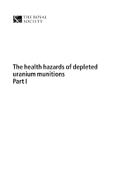 .shows how depleted uranium in basra actually protects its citizens from cancers which are seen at a higher rate in israel, but saying that depleted uranium is 'maybe', you are in denial and do not wish to face up to the 'facts' that radiation is cancer causing, even background radiation, but when you. Https Royalsociety Org Media Royal Society Content Policy Publications 2001 10023 Pdf