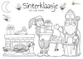 Kleurplaat Sinterklaas 2 1 Jufbijtje Nl