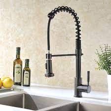 The finish makes it flows beautifully with almost any kitchen's style. Bronze Kitchen Faucet Shop Jiguani Oil Rubbed Bronze Kitchen Sink Faucet At Fontanashowers Com
