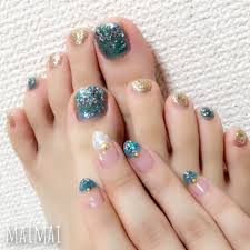ネイル フット 夏 簡単