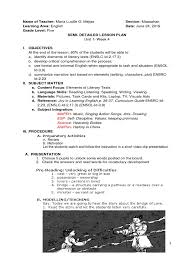 To help you find suitable lesson plans, we have three levels on our site. Semi Detailed Lesson Plan Grade 5 English Docx Lesson Plan Cognition