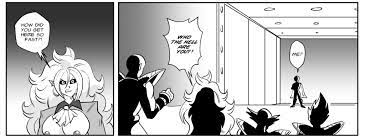 1girls 4boys android 21 big breasts breasts dragon ball dragon  ball fighterz dragon ball z funsexydragonball majin android 21 monochrome  nappa nipples saiyan vegeta 