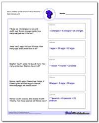 Welcome to our addition word problems 3rd grade page. Word Problems Mixed Addition And Subtraction Word Problems