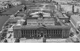 A central landmark of paris with more than 8 million visitors each year, the louvre is the world's most visited museum. Aerial Photograph Of The Louvre Showing The Main Facade Of The East Download Scientific Diagram