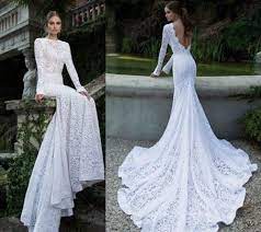 Custom Listing For Alysa 50 Down Payment Super By Sashcouture1 725 00 Long Sleeve Wedding Dress Lace Wedding Dresses Bridal Gowns Mermaid