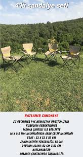 Nurgaz Campout 4 Lu Sandalye Seti