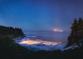 Bioluminescent Beach Puerto Rico Bioluminescence In The Ocean Laguna Grande Beach Puerto Rico Caribbean Beaches Vancouver Island Night Skyline