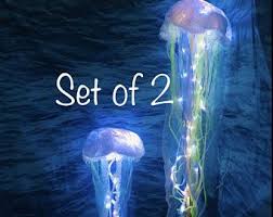 See over 1,338 jellyfish images on danbooru. Hanging Jellyfish Lanterns Pair Of 2 Indoor Or Outdoor Etsy In 2020 Under The Sea Decorations Sea Decor Hanging Jellyfish